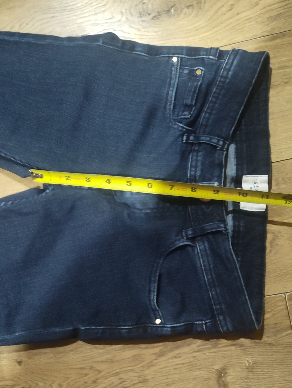 High-Rise Skinny Jeans in Dark Blue - Picture 7 of 9